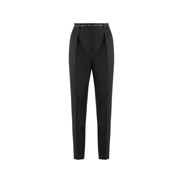 Max Mara Black Elastane Dress Pants
