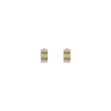 Jil Sander Gold Brass Earrings