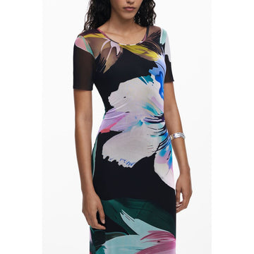 Desigual Black Polyester Women Dress