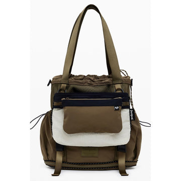 Desigual Green Polyester Women Convertible Handbag