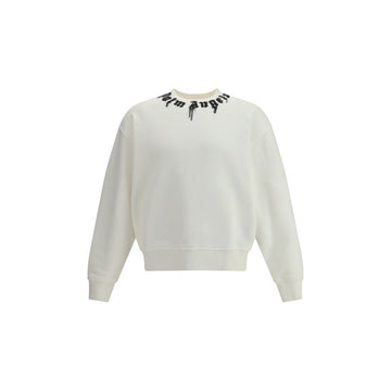 Palm Angels Cream Cotton Sweatshirt