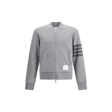 Thom Browne Gray Cotton Sweatshirt