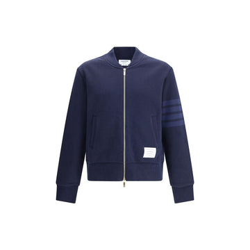 Thom Browne Blue Cotton Sweatshirt