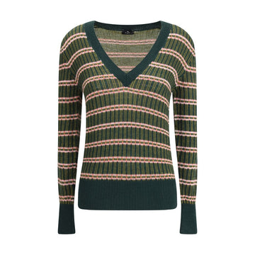 Etro Green Wool Sweatshirt