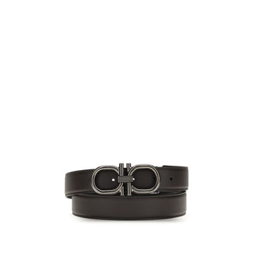 Ferragamo Brown Calf Leather Bos Taurus Regular Belt
