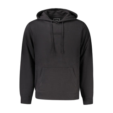 Guess Jeans Black Cotton Men Hoodie