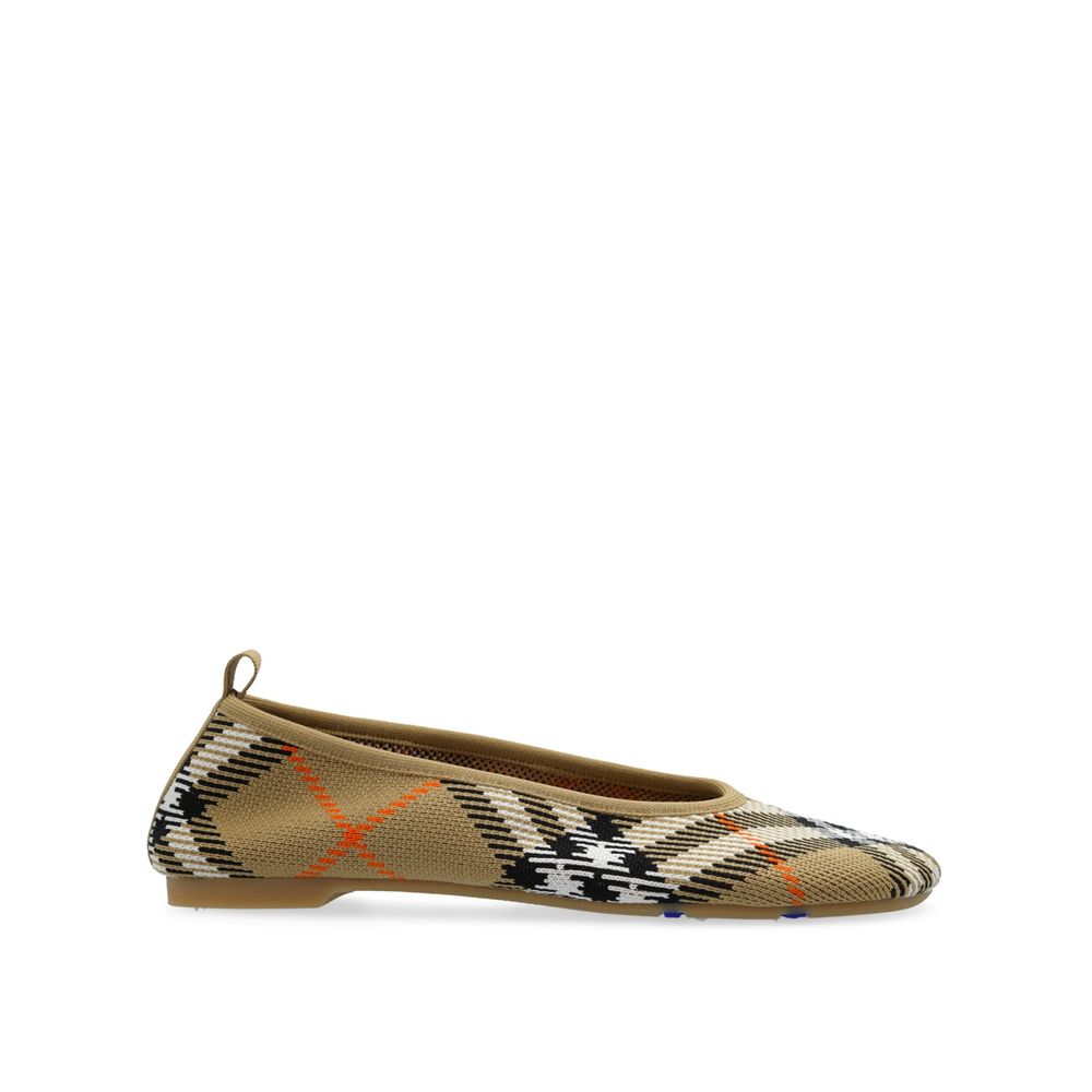 Burberry Beige Fabric Ballet Flats