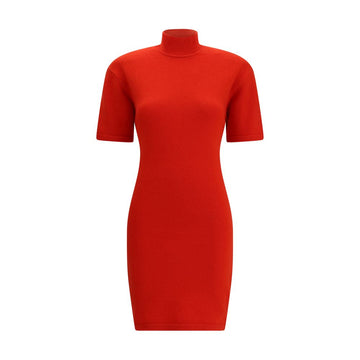 Jacquemus Red Merino Wool Casual Dress
