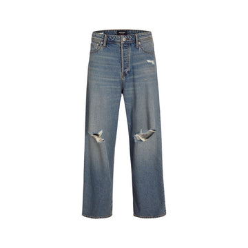 Jack Jones Blue Cotton Relaxed Fit Jeans