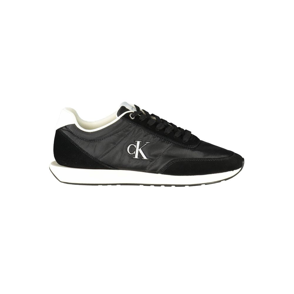 Calvin Klein Black Recycled Polyester Men Sneaker