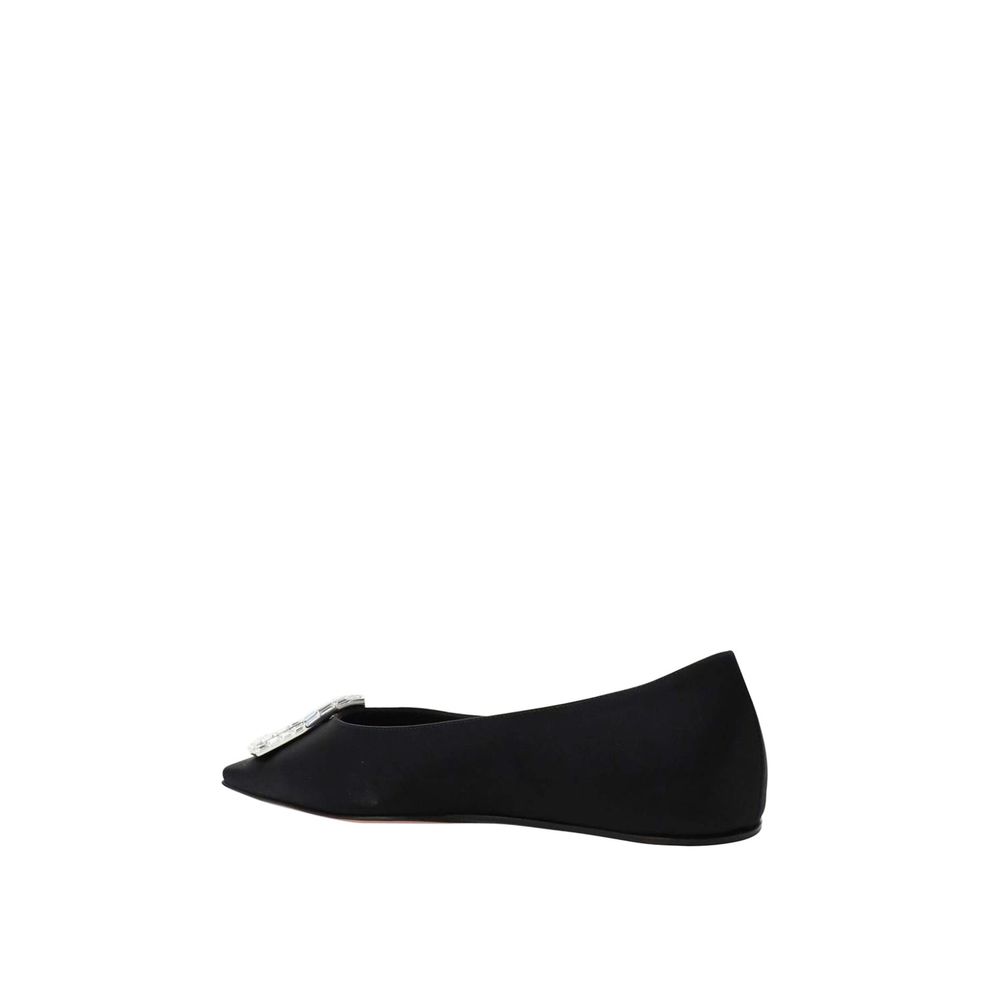 Amina Muaddi Camellia Ballerina Flats