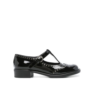 Miu Miu Black Calfskin Moccassin