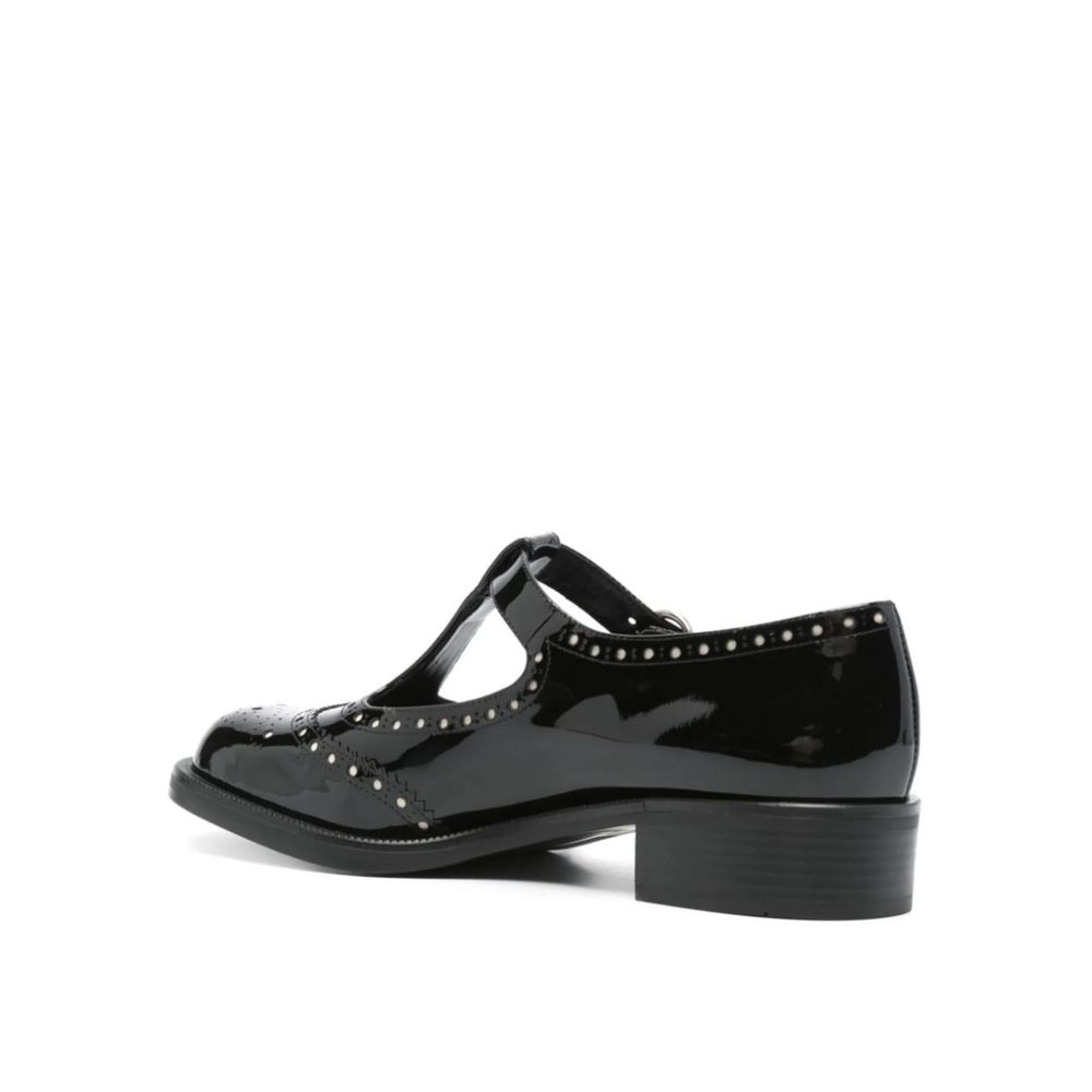 Miu Miu Black Calfskin Moccassin