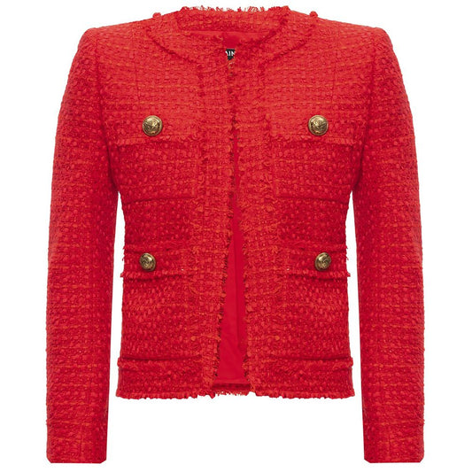Balmain Red Nylon Suits & Blazer