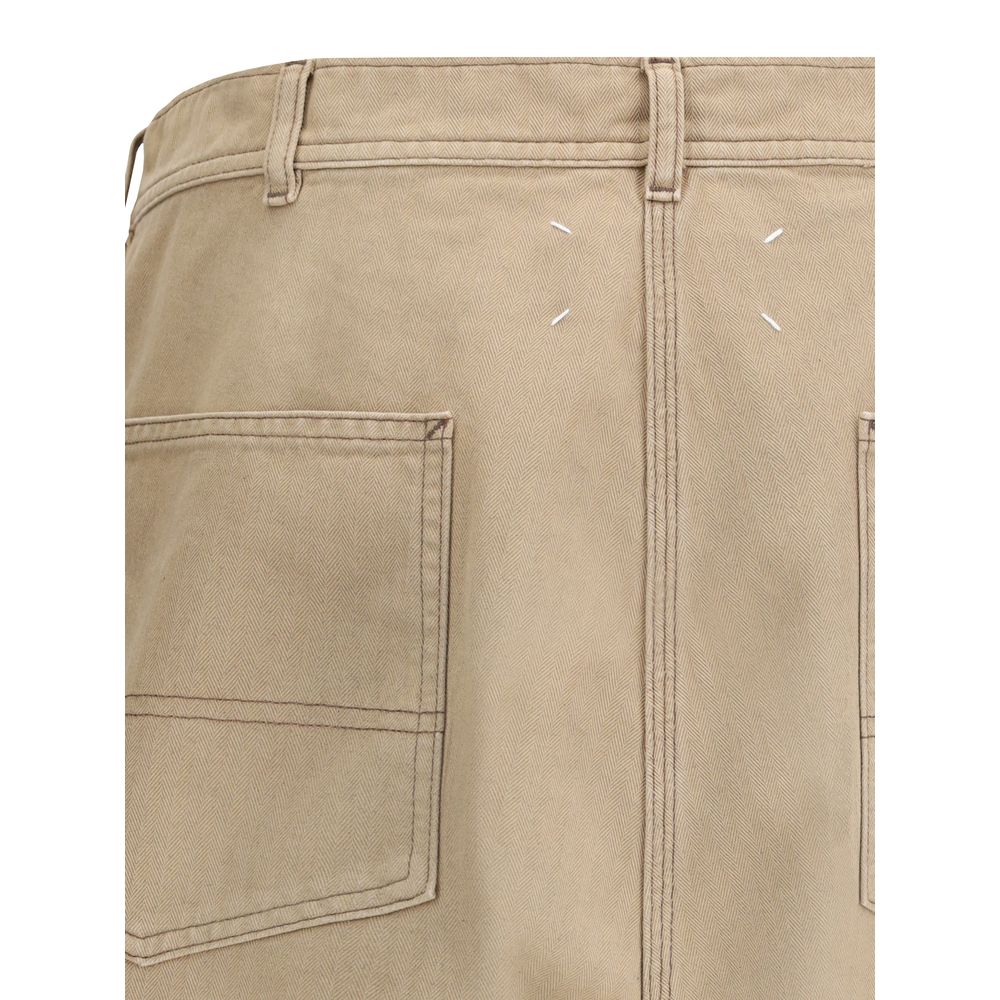 Margiela Blu Cotton Trousers