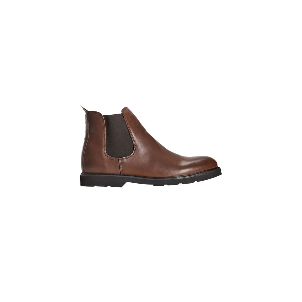 Roberto Pepe Luxury Brown Calfskin Men Boot