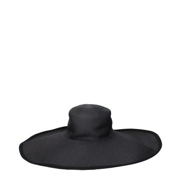 Max Mara Black Paper Sunhat