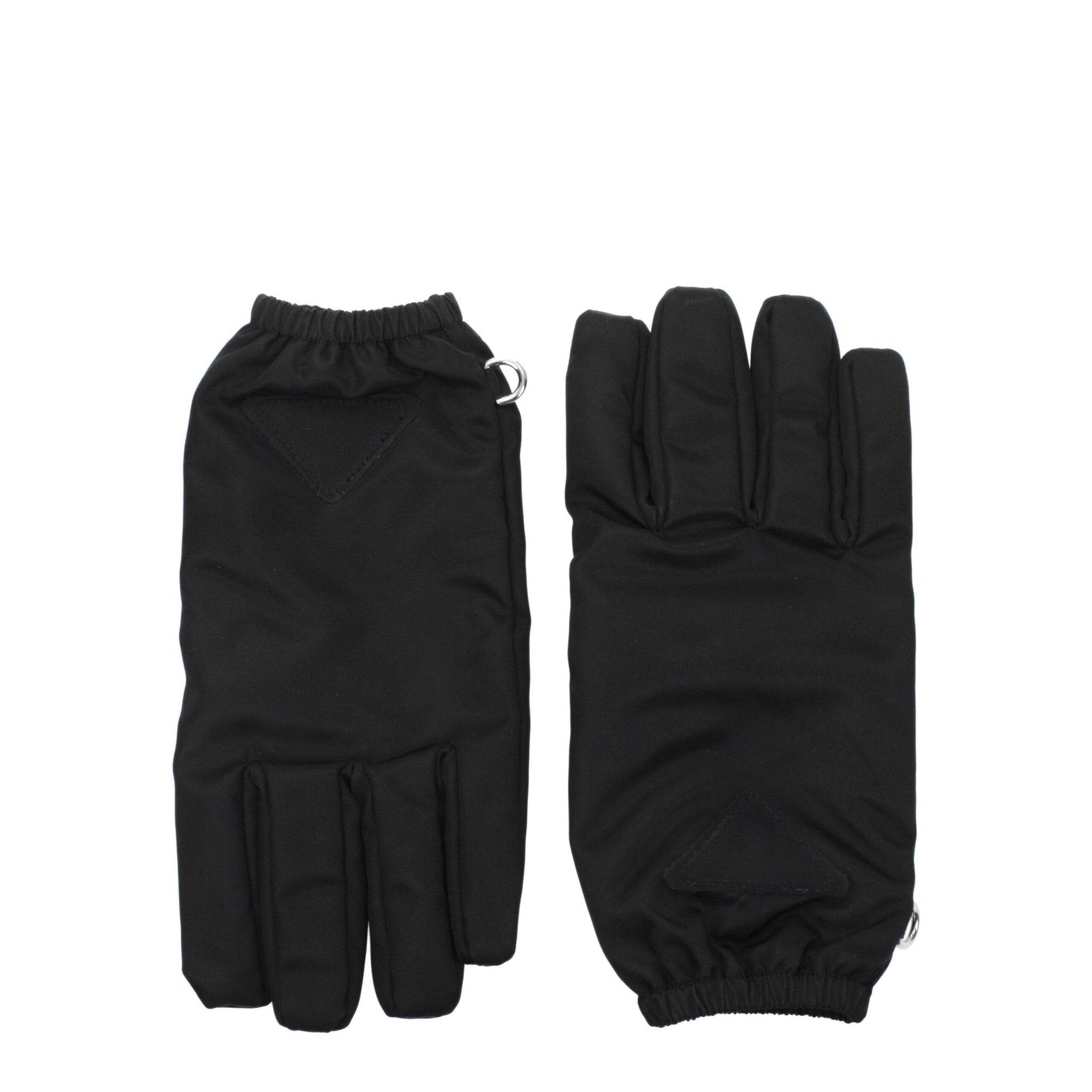 Prada Black Nylon Gloves