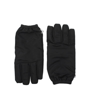 Prada Black Nylon Gloves