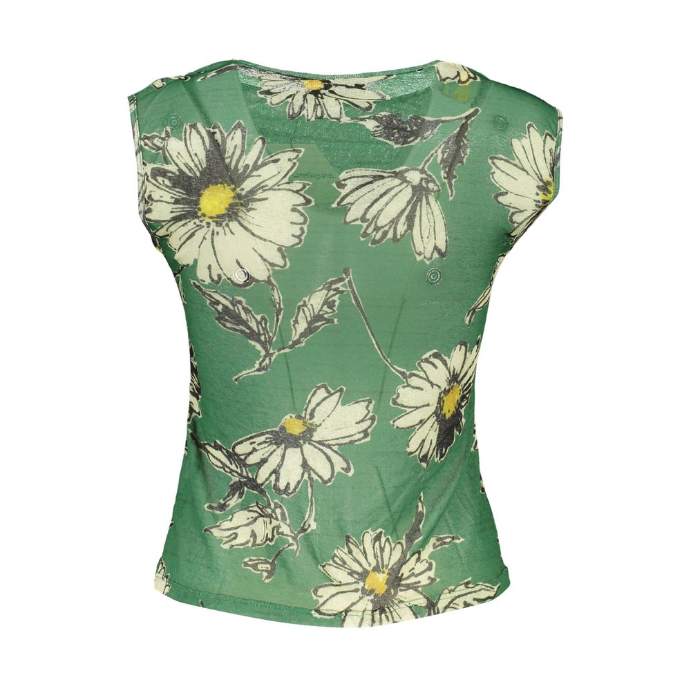 Desigual Green Polyester Tank Top