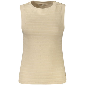 Guess Jeans Beige Cotton Tank Top