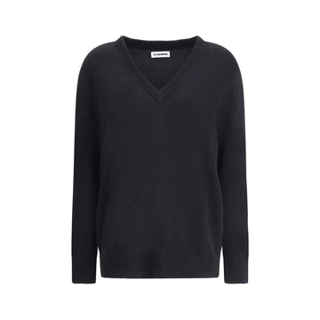 Jil Sander Black Wool Sweatshirt