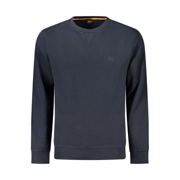 Hugo Boss Blue Cotton Sweatshirt