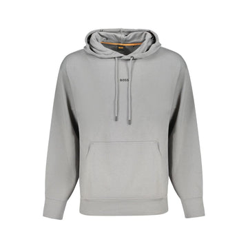 Hugo Boss Gray Cotton Men Sweater