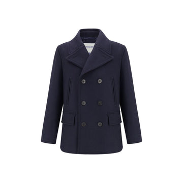 Burberry Blue Wool Coat