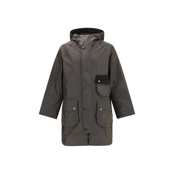 Barbour Brown Cotton Trench Coat
