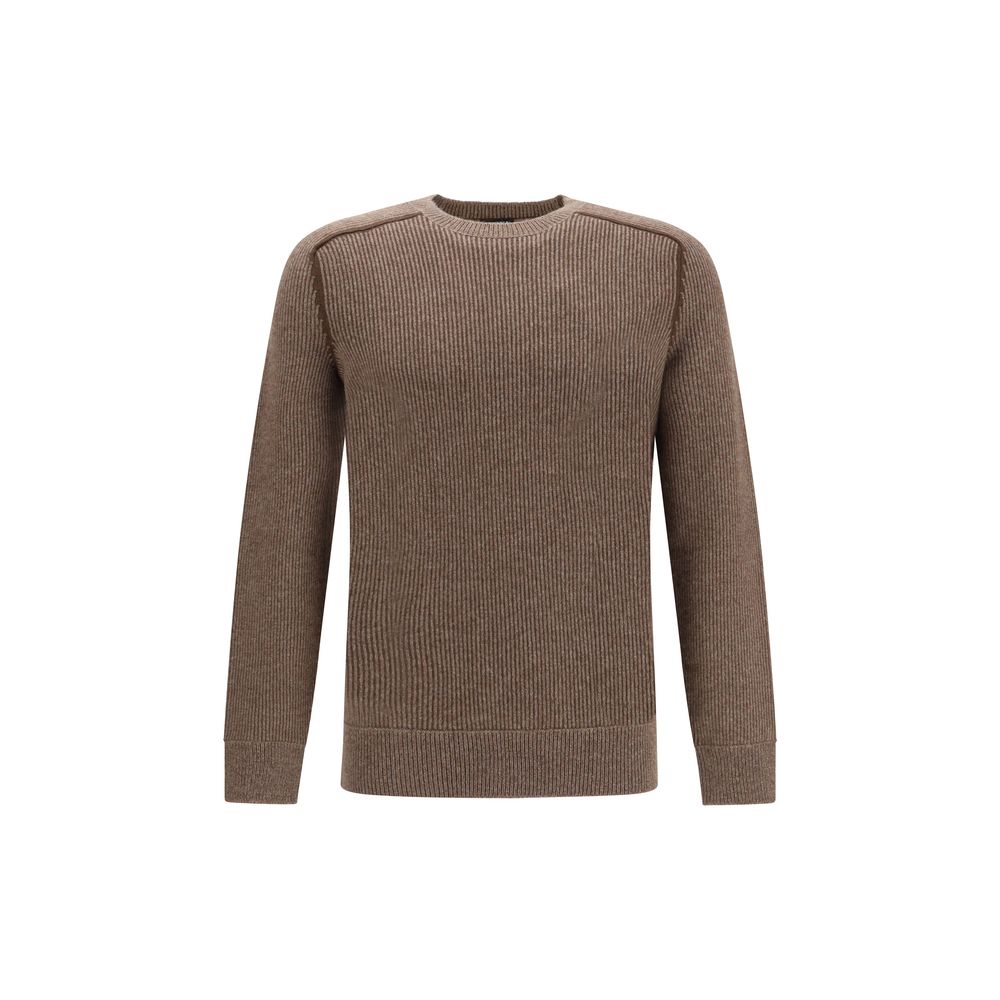 ZEGNA Brown Cashmere Cashmere Sweater
