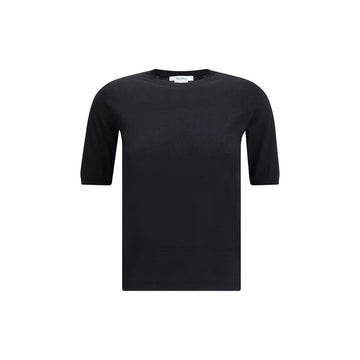 Max Mara Black Fleece Wool Top