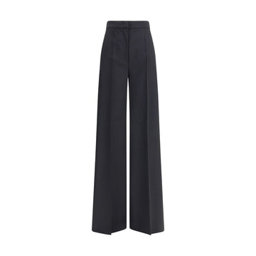 Max Mara Black Fleece Wool Casual Pants