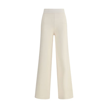 Max Mara Cream Viscose Casual Pants