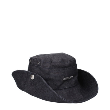 Jacquemus Blue Cotton Sunhat