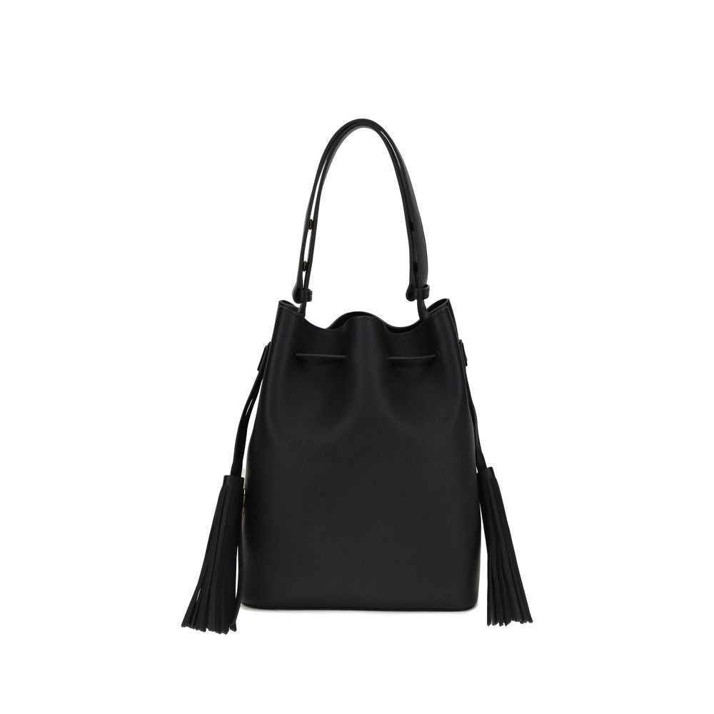 Valentino Garavani Black Leather Shoulder Bag