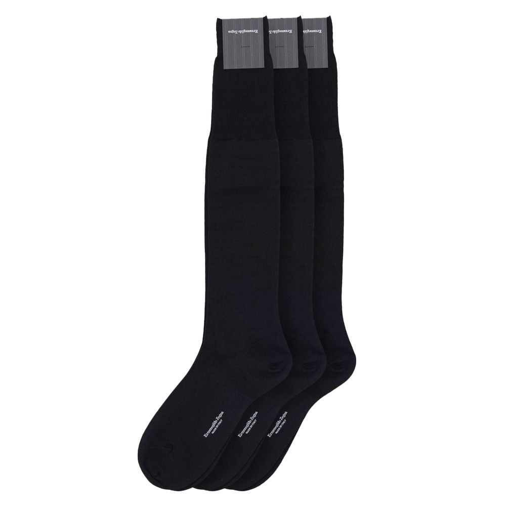 ZEGNA Black Wool Socks