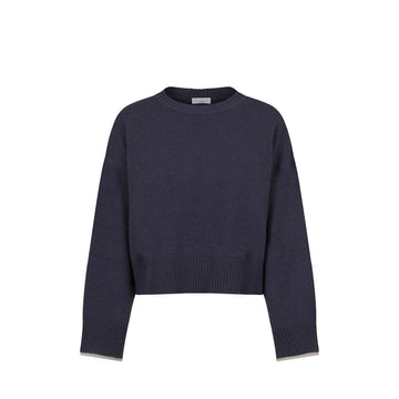 Brunello Cucinelli Blue Cashmere Cashmere Sweater
