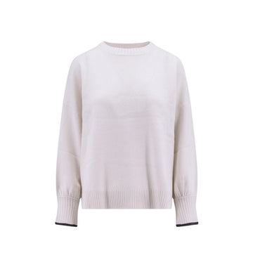 Brunello Cucinelli White Cashmere Sweatshirt