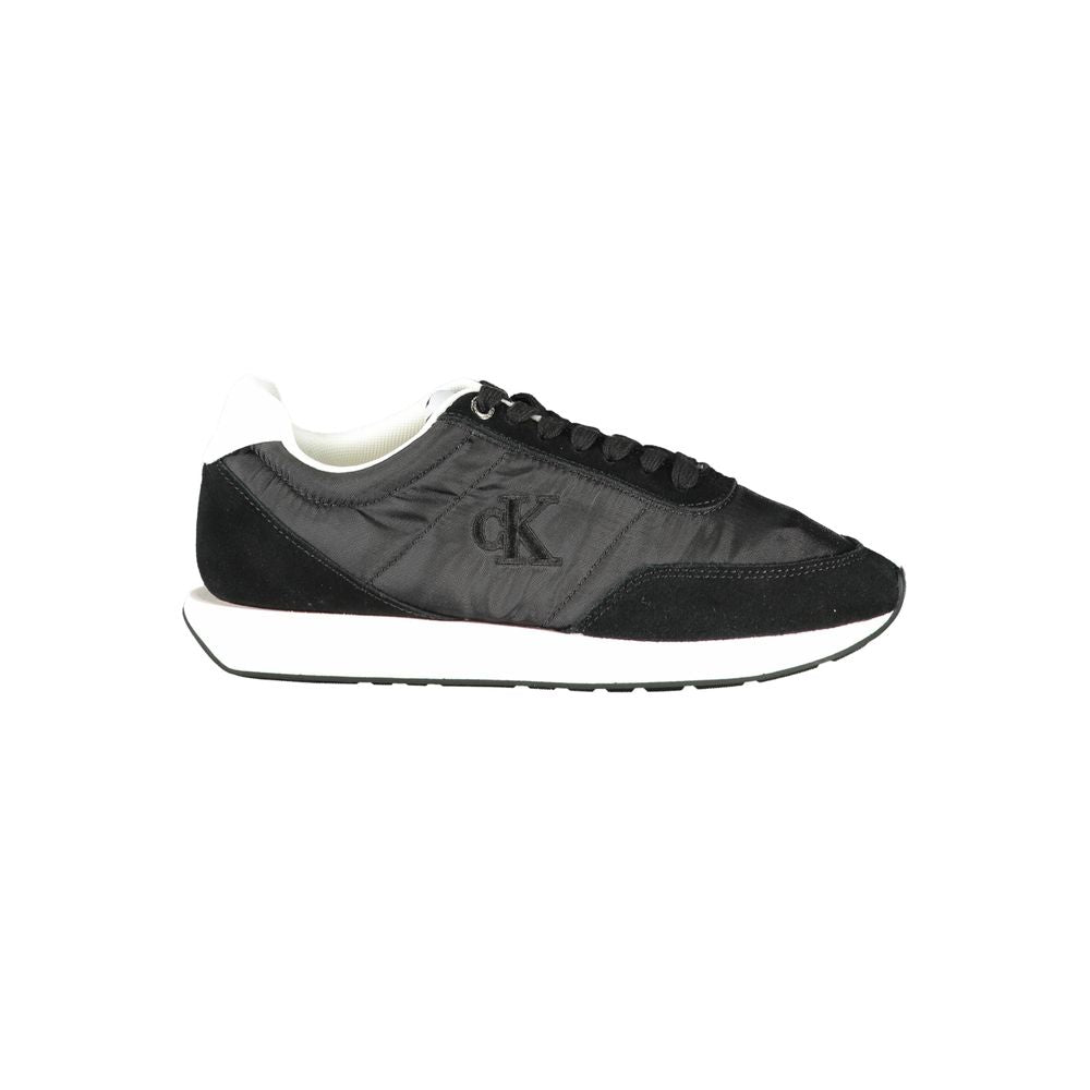 Calvin Klein Black Leather Women Sneaker