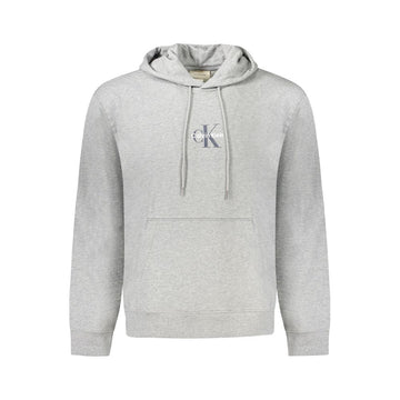 Calvin Klein Gray Cotton Mens Hooded Sweater