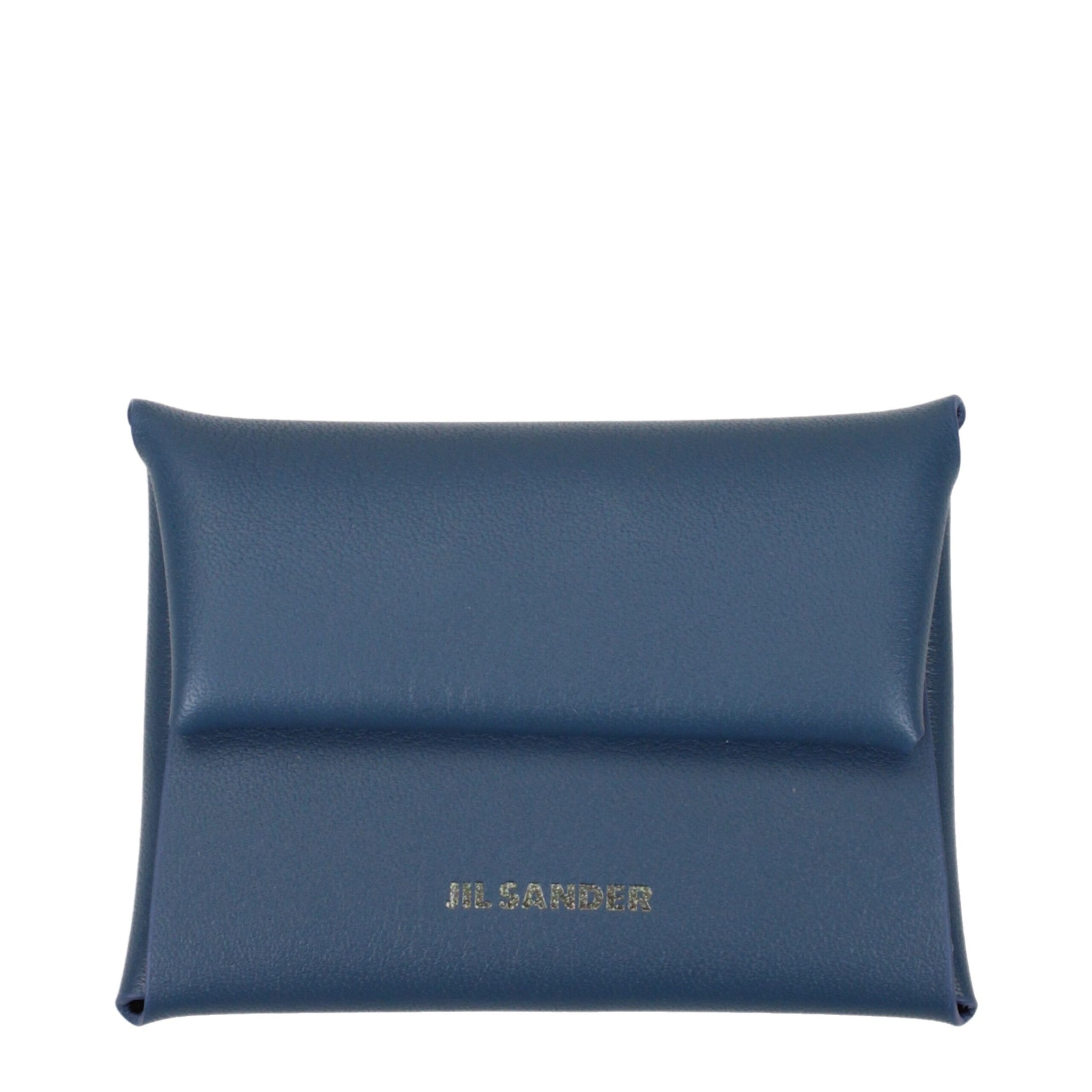 Jil Sander Blue Leather Wallet