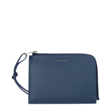 Jil Sander Blue Leather Wallet