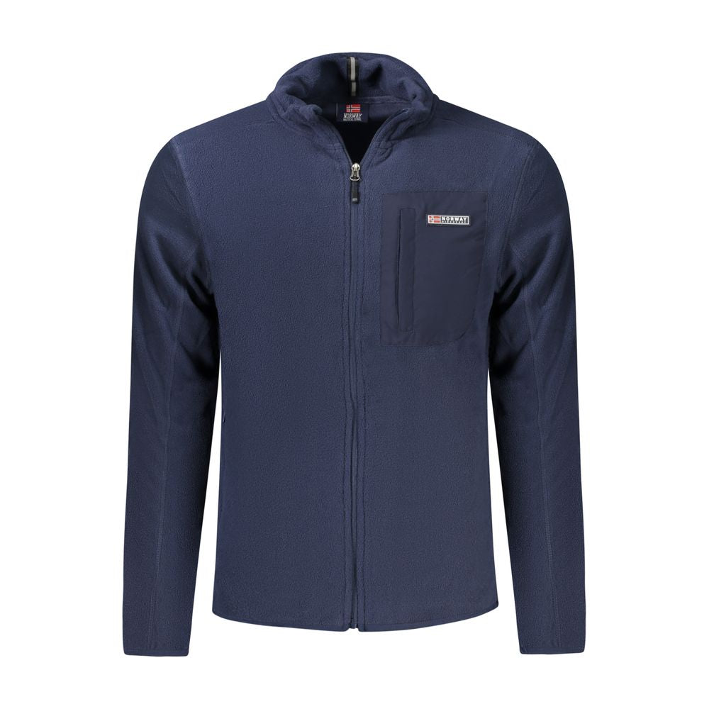 Norway 1963 Blue Polyester Men Sweater