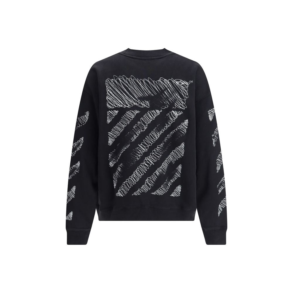 Off-White Black Cotton Sweatshirt