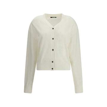 Jacquemus White Merino Wool Cardigan