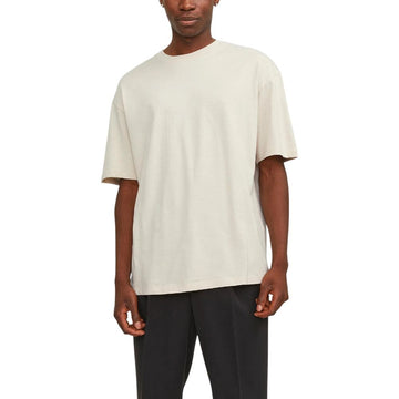 Jack Jones Beige Cotton T-Shirt
