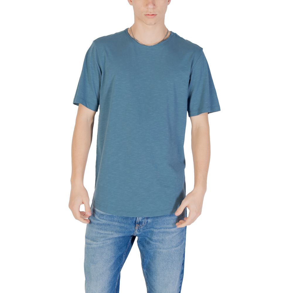 Jack Jones Blue Cotton T-Shirt