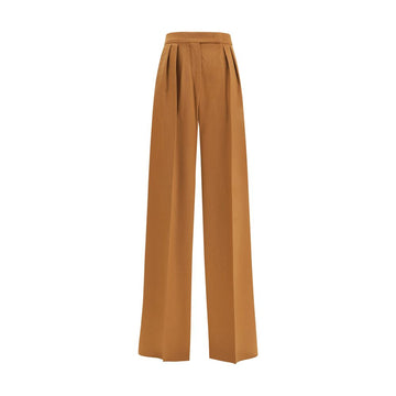Max Mara Beige Camel Hair  Casual Pants