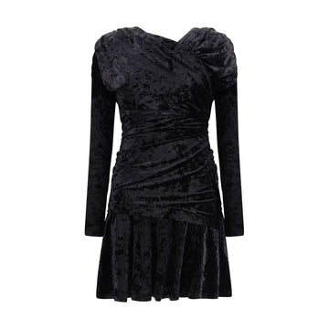 Ganni Black Recycled Polyester Cocktail Dress